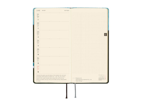 Hobonichi Techo Weeks 2027 - Hiroko Kubota: Meteor Shower in the Light Blue Forest