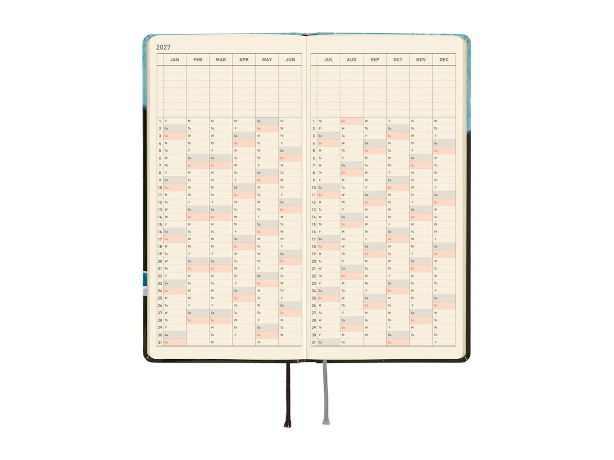 Hobonichi Techo Weeks 2027 - Hiroko Kubota: Meteor Shower in the Light Blue Forest