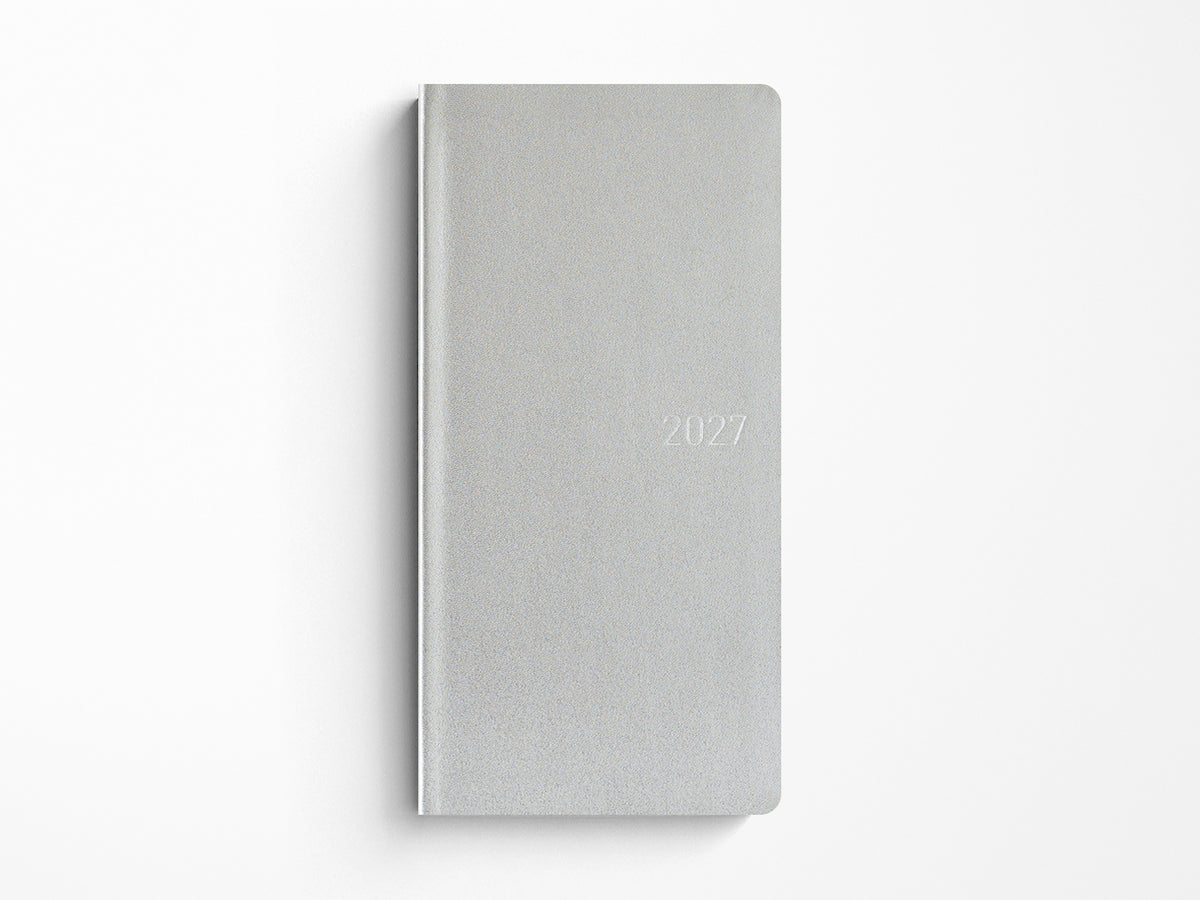 Hobonichi Techo Weeks 2027 - Leather: Noble Silver