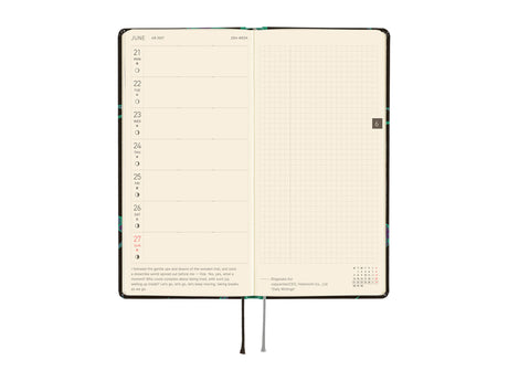Hobonichi Techo Weeks 2027 - Natal Design: Lucky Swallow