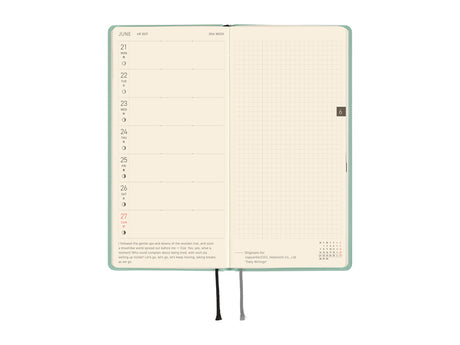 Hobonichi Techo Weeks 2027 - Paper Series: Frosty Jade