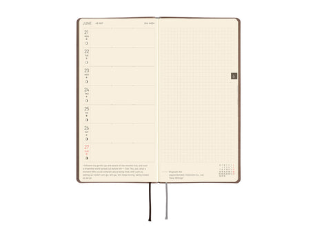 Hobonichi Techo Weeks 2027 - Smooth: Cafe au Lait