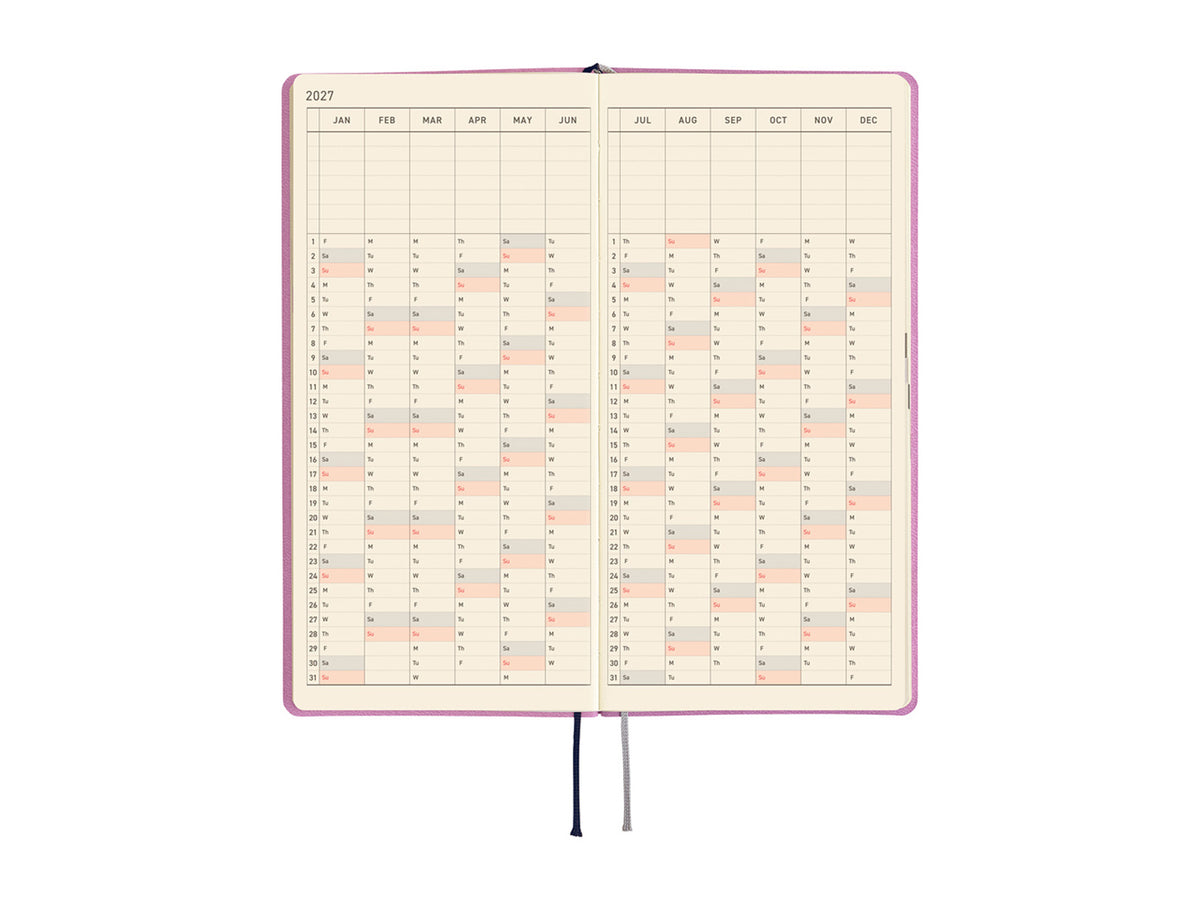 Hobonichi Techo Weeks 2027 - Smooth: Lavender Milk