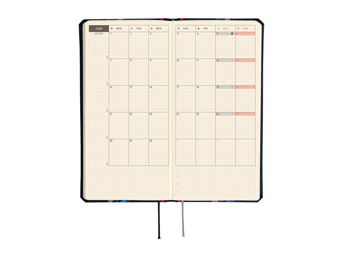 Hobonichi Techo Weeks 2027 - Yoshie Watanabe: Petit Bloom