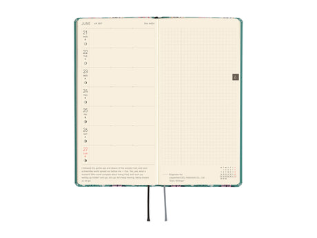 Hobonichi Techo Weeks 2027 - Yumi Kitagishi: White Cat Wallpaper