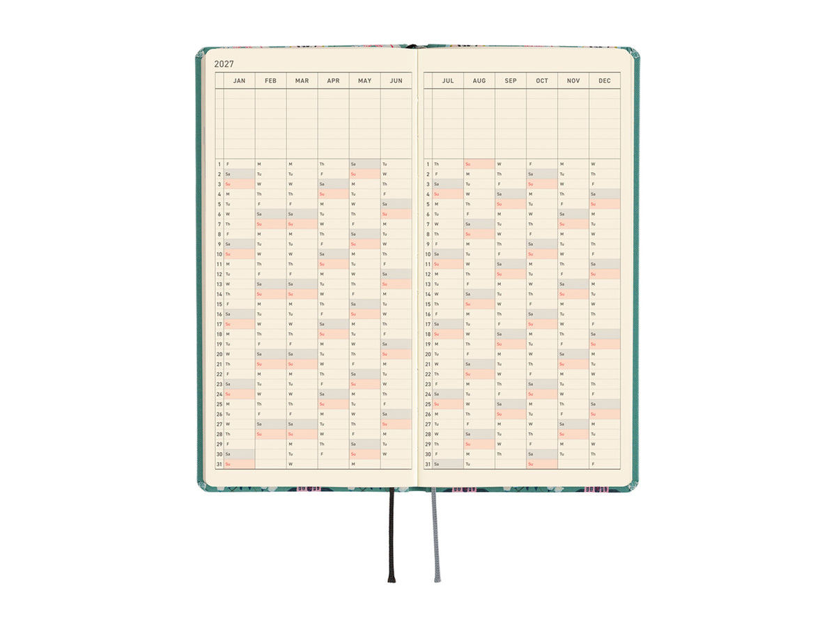 Hobonichi Techo Weeks 2027 - Yumi Kitagishi: White Cat Wallpaper
