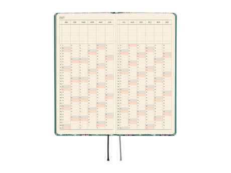 Hobonichi Techo Weeks 2027 - Yumi Kitagishi: White Cat Wallpaper