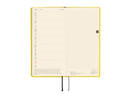 Hobonichi Techo Weeks Mega 2027 - Colors: Canaria Yellow