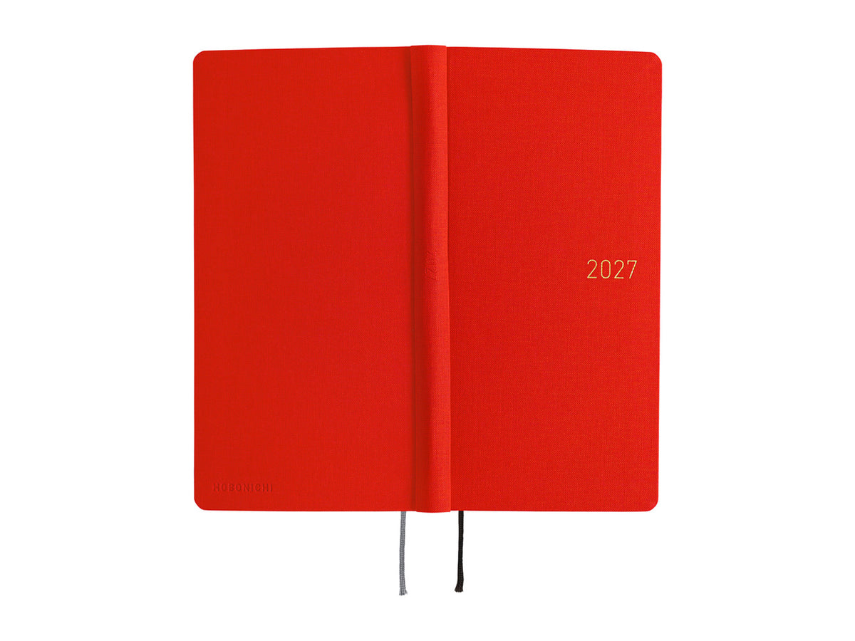 Hobonichi Techo Weeks Mega 2027 - Colors: Poppy Red