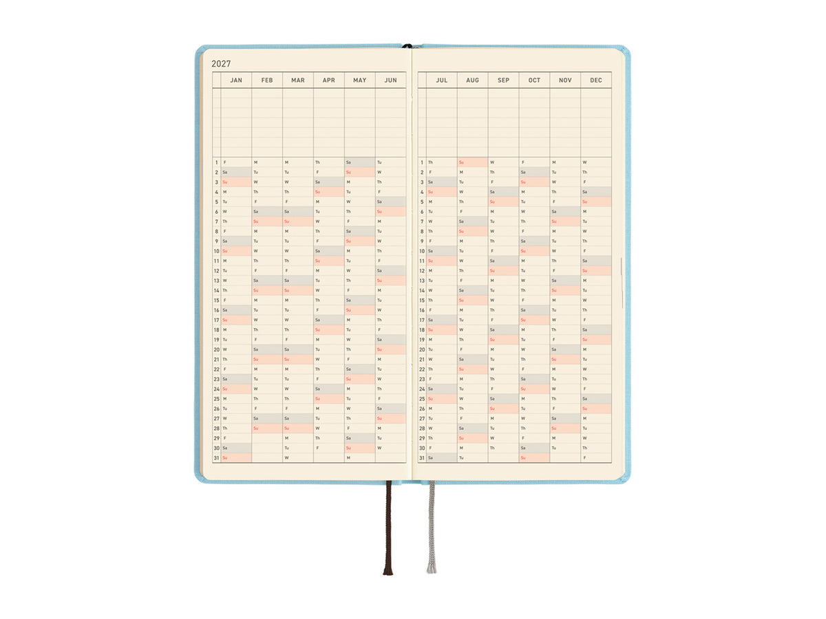 Hobonichi Techo Weeks Mega 2027 - Colors: Sea Glass