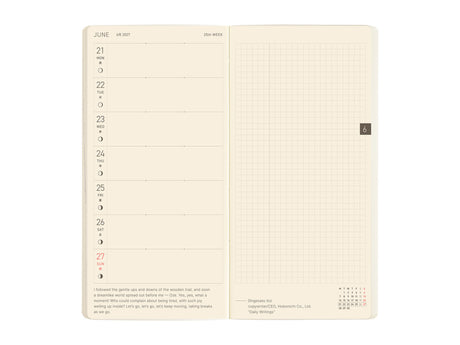 Hobonichi Techo Weeks Mega 2027 - Sneaker: Lime Green