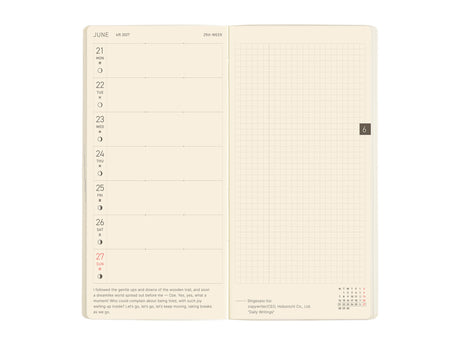 Hobonichi Techo Weeks Mega 2027 - Sneaker: Mandarin Orange