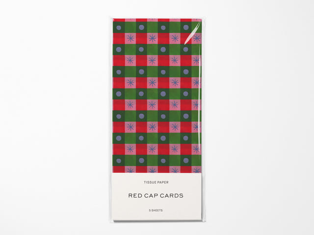 Holiday Checker Tissue Paper