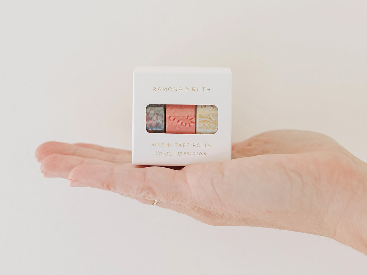 Holiday Washi Tape - Set of 3 Designs