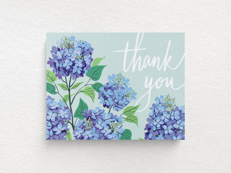 Hydrangea Thank You Greeting Cards, Box of 10