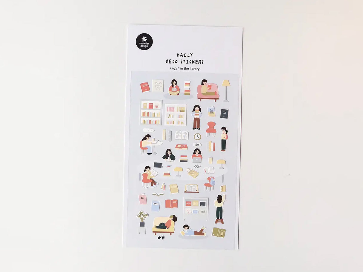 In The Library Sticker Sheet 1143