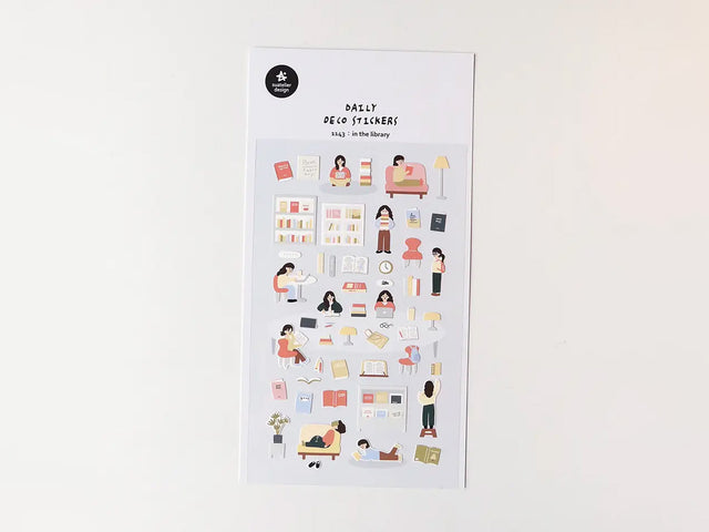 In The Library Sticker Sheet 1143