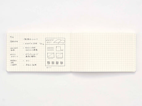Isshoni Desk Notebook - Grid