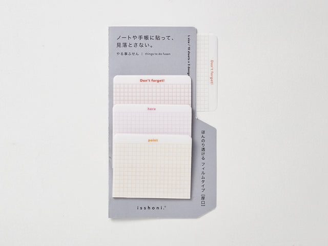 Isshoni Translucent To Do Sticky Notes