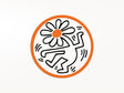 Keith Haring Flower Vinyl Sticker