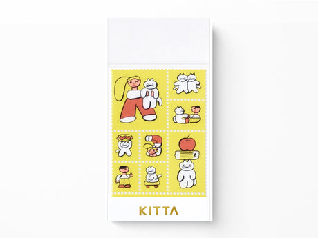 Kitta Washi Stamp Style Stickers - Playmates