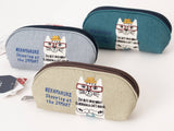 Kusuguru Japan Nekomaruke Zipper Pencil Case