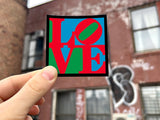 LOVE by Robert Indiana Vinyl Sticker
