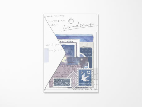 Landscape Flake Stickers - Moonlight