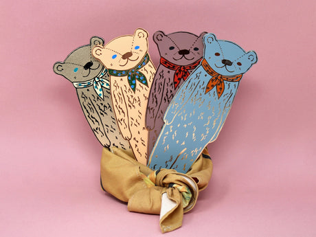 Leather Bear Bookmark