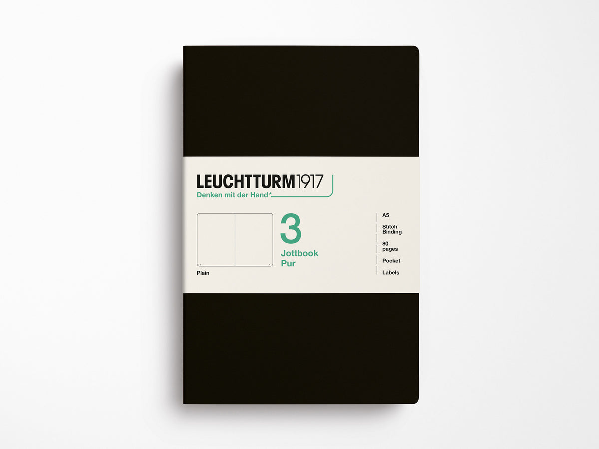 Leuchtturm 1917 Jottbook Pur Set of 3 - Black