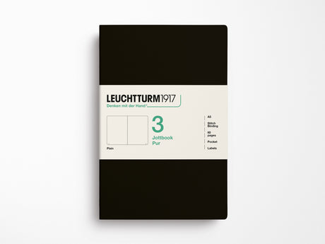 Leuchtturm 1917 Jottbook Pur Set of 3 - Black