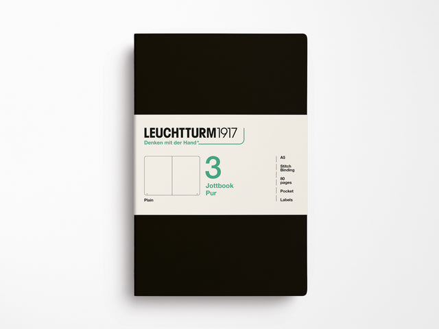 Leuchtturm 1917 Jottbook Pur Set of 3 - Black