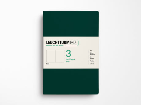 Leuchtturm 1917 Jottbook Pur Set of 3 - Forest Green