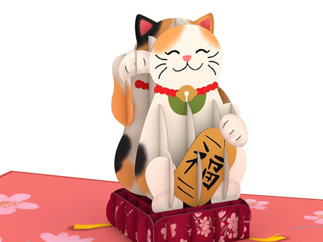 Lucky Cat Pop-Up Card