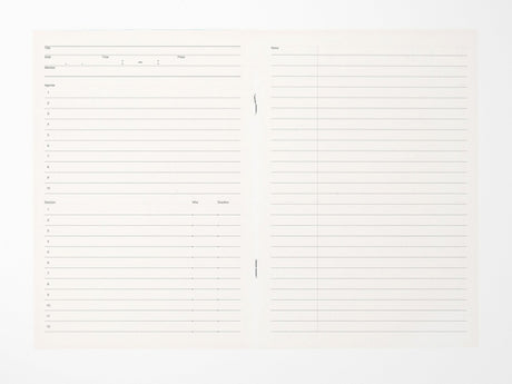 Luddite A5 Notebook - Meeting Book