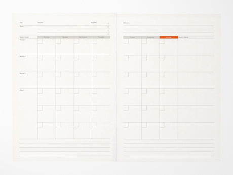 Luddite A5 Notebook - Monthly Planner