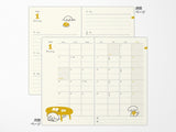 Midori Book Style Diary 2027 - Yellow Dog