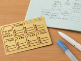 Midori Diary Template - Weekly Block