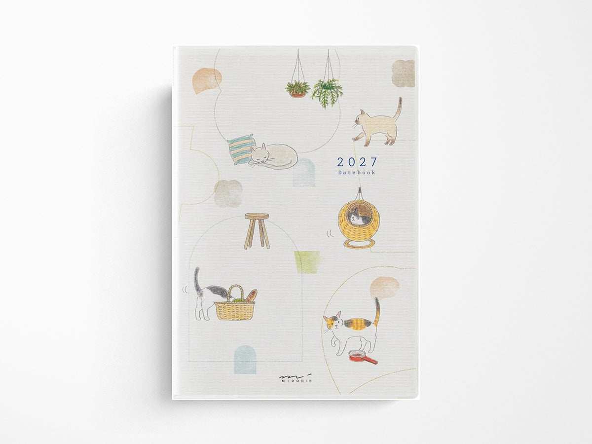 Midori Pocket Diary B6 Cat 2027