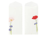 Midori Seasonal Envelopes - 018 Four Designs Poppy