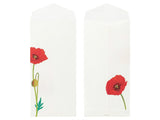 Midori Seasonal Envelopes - 018 Four Designs Poppy