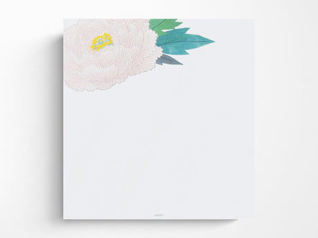 Midori Seasonal Letter Pad - 006 Silk-Printing Winter Peony