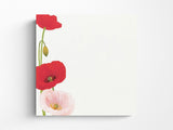 Midori Seasonal Letter Pad - 017 Poppy 4 Designs