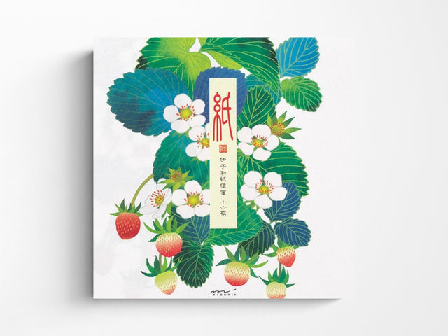 Midori Seasonal Letter Pad - 019 Foil Stamping Strawberry