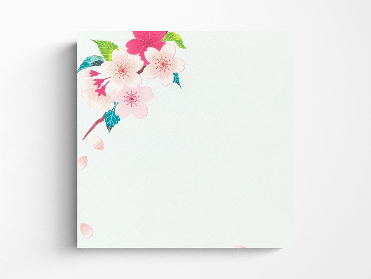 Midori Seasonal Letter Pad - 021 Silk Printing Cherry Blossom