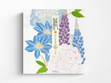 Midori Seasonal Letter Pad - 949 Four Designs Summer Flowers