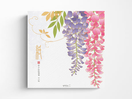 Midori Seasonal Letter Pad - 951 Silk Printing Wisteria