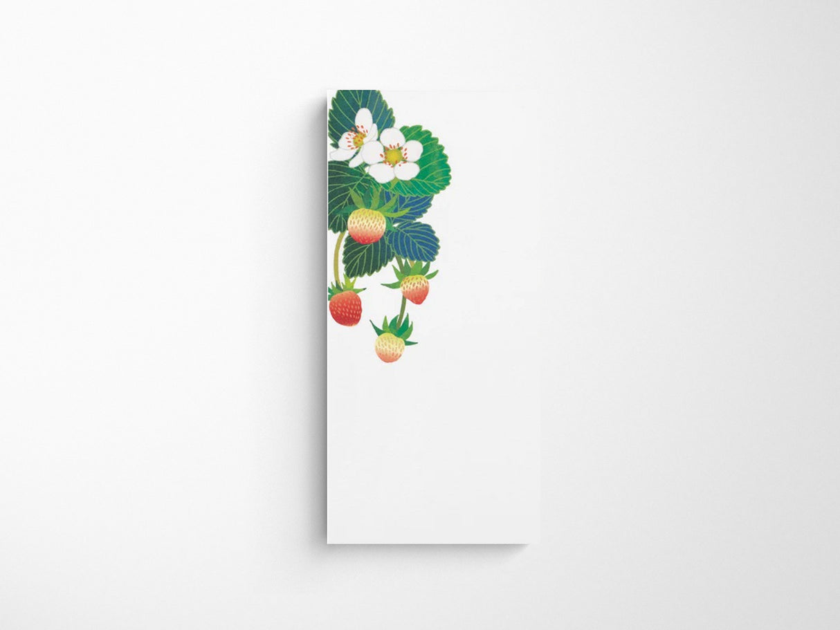 Midori Seasonal Memo Letter Pad - 600 Foil Stamping Strawberry