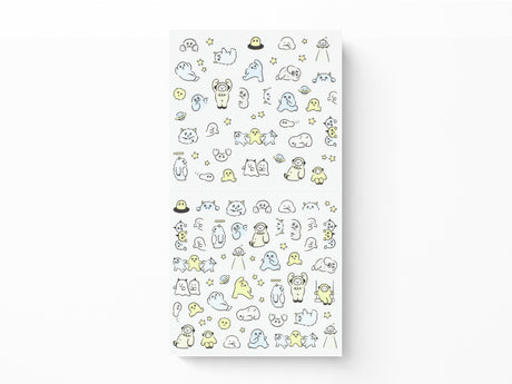 Midori Stickers - 2738 Lined Monster