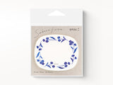 Midori Sticky Notes - Transparent Blue Flowers